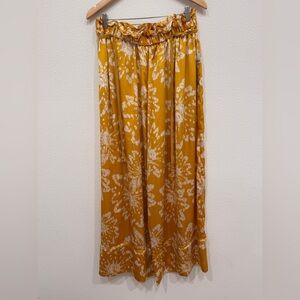 Free People Yellow Floral Pants